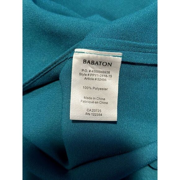 Aritzia Babaton Andy Blouse in Deep Lake Teal Size XS - Picture 4 of 4